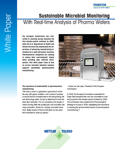Sustainable Microbial Monitoring with On-line Real-Time Analysis